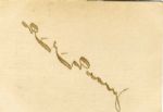 Explorer Robert Peary Autograph -- R.E. Peary Signed on 45 Degree Angle as if Descending a Mountain -- on 5 x 3.5 Card
