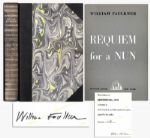 Nice, Clean William Faulkner Signature in His Novel Requiem For A Nun