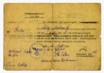 Nazi POW Document -- ...The Polish War Criminal...was discharged from the prison camp Rosenblatt Lodz... --1939