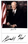President Gerald Ford 8 x 10 Glossy Signed Photo -- Fine