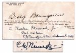 Admiral Chester Nimitz Cover Signed -- Reportedly Signed With WWII Surrender Pen