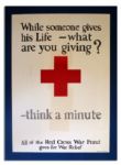 WWI American Red Cross Poster --  what are you giving?