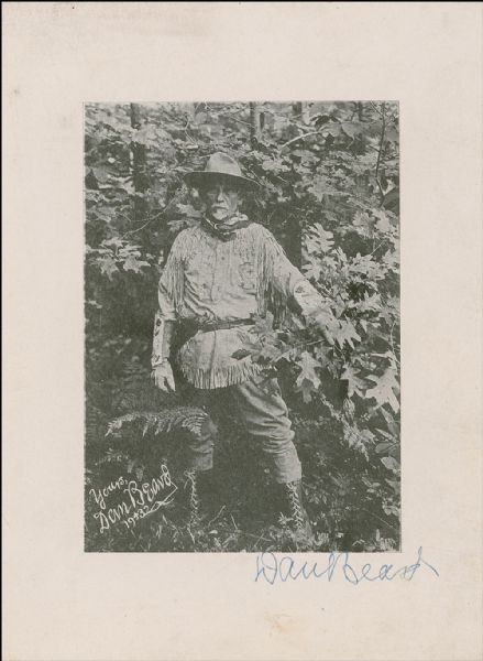 Daniel Beard Signed Photo -- One of the Original Scout Masters