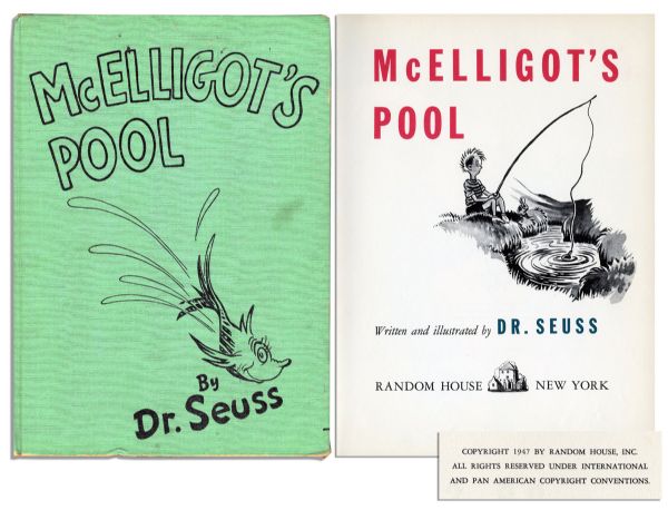 Dr. Seuss ''McElligot's Pool'' -- Early Book by the Popular Children's Author