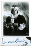 Revered Actor Laurence Olivier as Richard III Signed 8 x 10 Glossy Photo -- Laurence Olivier -- Very Good