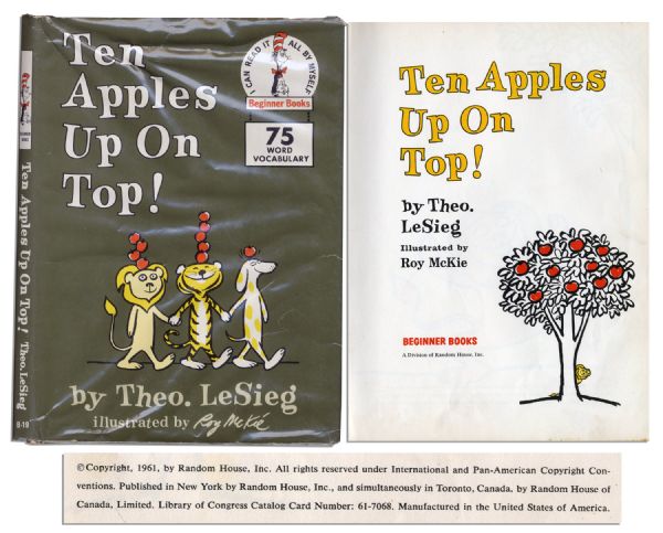 Hard-to-Find 1961 First Edition of Dr. Seuss' ''Ten Apples Up on Top!''