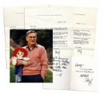 Hugh Hefner Signed Photo, Signed Personal Letters and Card to Porn Star Harry Reems -- ...Getting older can be a bitch, but its better than the alternative- H