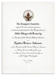 John F. Kennedy Inauguration Invitation
