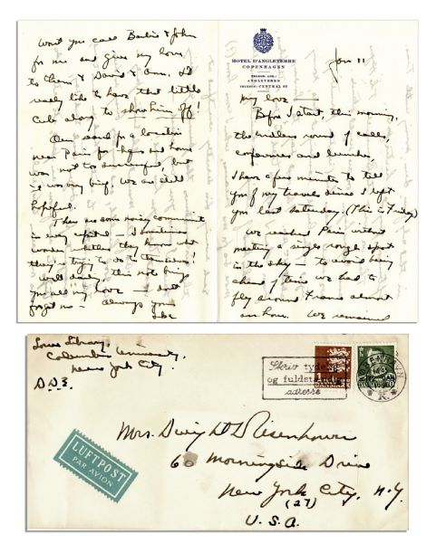 Dwight Eisenhower 1951 Autograph Letter Signed -- ''...There are some noisy communists in every capital - I sometimes wonder whether they know what they're trying to do to themselves!...''