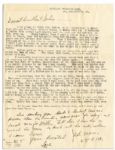 Dwight Eisenhower Letter to Mamie After the Birth of Their Son -- ...I am...anxious to see the young rascal...if we dont have more fun with that boy than with a barrel full of monkeys...