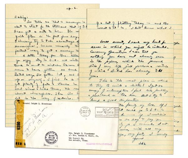 Eisenhower WWII ALS at End of Operation Torch -- ''...I've gotten fat...I've aged at least 5 years...I...carry the responsibility for the safety of this command...