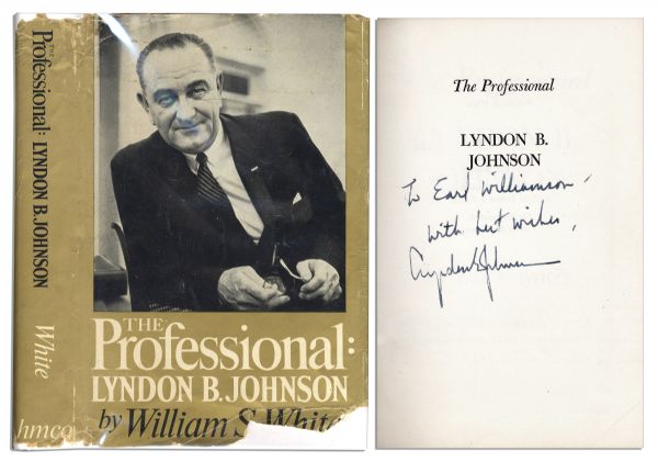 Lyndon B. Johnson 1964 Biography ''The Professional'' Signed as President