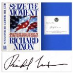 Richard Nixon Signed Seize The Moment