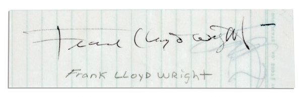Frank Lloyd Wright Signature