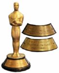 Columbia Mini-Oscar From the 15th Anniversary of Columbia Pictures in 1935 -- The Year the Studios Hit Film It Happened One Night Took 4 of The Top Categories at The Academy Awards