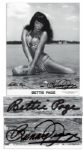 Bettie Page Signed 8 x 10 Photo -- Also Signed by Photographer Bunny Yeager