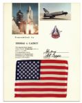 Columbia STS-1 Space Flown United States Flag 