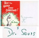 How The Grinch Stole Christmas Signed by Dr. Seuss & With His Autograph Inscription