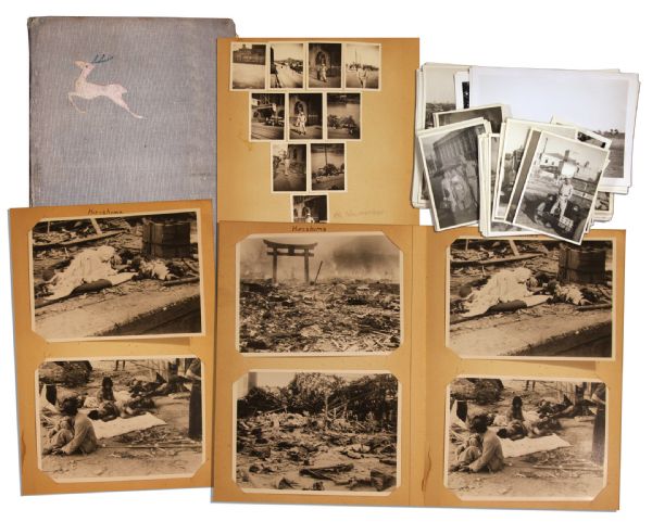 Album of Photographs From Japan During WWII -- With Sobering Post-Nuclear Scenes From Obliterated Hiroshima
