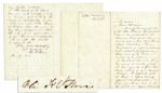 Eli K. Price Autograph Letter Signed to President Buchanan Regarding The Mormon Uprising of 1857-58, aka The Utah War -- ...you were enabled to end that trouble without bloodshed...