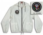 Gerald Fords Personally Owned Presidential Windbreaker -- With Presidential Seal & The President Embroidered