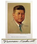 Norman Rockwell Limited Edition Lithograph of President John F. Kennedy -- Signed by Norman Rockwell