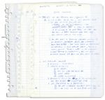 Arthur Ashes Handwritten Notes for a Speech to Black Graduates -- ...Affirmative action for me was a last resort...The rest of America basically doesnt like us...