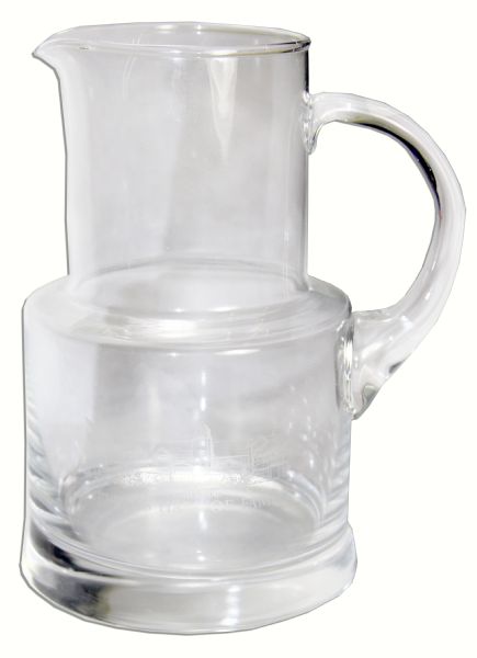 Arthur Ashe's International Tennis Hall of Fame Glass Pitcher