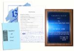 To Honor His Boycott of South African Tennis, Arthur Ashes Award From TransAfrica -- Also With His Handwritten Acceptance Speech, ...Some of my best friends are black...