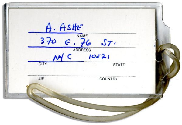 Arthur Ashe Luggage Tag