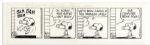 Schulz Peanuts Hand-Drawn Comic Strip From 1977 Starring Charlie Brown & Snoopy -- Also Early Strip Referencing Computer Technology