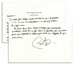 Barack Obama Autograph Letter Signed as President on White House Stationery -- ...Im focused on...bringing manufacturing back to America...your President hears you...
