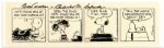 Charles Schulz Hand-Drawn Peanuts Strip, Featuring Charlie Brown & Snoopy