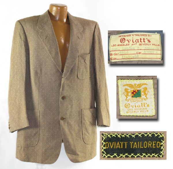 President Lyndon B. Johnson's Personally Owned & Worn Sport Coat -- Gifted by Lady Bird to Her Ranch Foreman After Her Husband's Passing