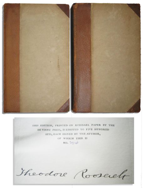 Theodore Roosevelt's ''African Game Trails'' Signed Limited Edition
