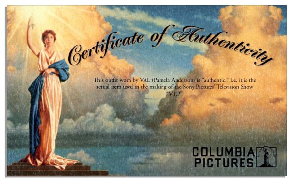 Pamela Anderson Wardrobe From Her TV Series ''V.I.P.'' -- With COA From Columbia Pictures