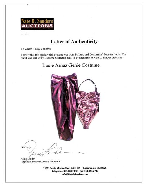 Pink Costume Worn by Lucy & Desi Arnaz' Daughter Lucie