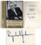 Lyndon B. Johnsons Biography The Professional Signed by the President -- First Edition With Dustjacket