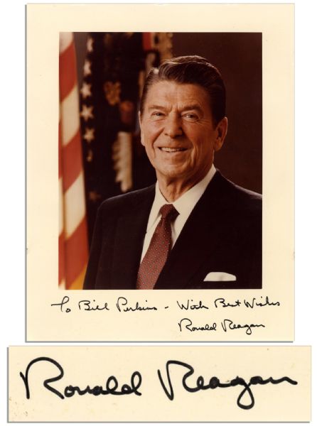 Lot Detail - Ronald Reagan Signed 8'' x 10'' Photograph