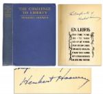 Signed First Edition of Herbert Hoovers The Challenge to Liberty