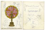 Academy Awards Program From 1968 Signed by 18 Stars -- Natalie Wood, Greer Garson, Warren Beatty, Barbra Streisand, Faye Dunaway, Estelle Parsons, Sonny & Cher and More