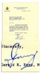 Gerald Ford Typed Letter Signed From 1971 -- ...May you especially enjoy this birthday and celebrate many more...