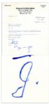 Gerald Ford Letter Signed With Autograph Note -- ...You were super...