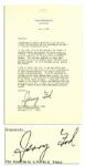 President Gerald Ford Signed Bicentennial Wishes From 1976 -- ...We have behind us a record of accomplishment and dedication to the goals of our Founding Fathers...