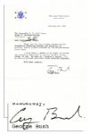 Vice President George H.W. Bush Typed Letter Signed From 1981