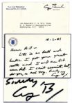 George H.W. Bush Autograph Letter Signed as Vice President -- ...Life is so full and hectic...
