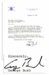 Vice President George H.W. Bush Typed Letter Signed -- ...your role as an outstanding member of the Republican party... 