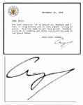George H.W. Bush Typed Letter Signed as Vice President -- ...Now that election 86 is behind us...