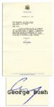 George H.W. Bush Typed Letter Signed as Vice President, Campaigning for President -- ...to ensure my victory at Presidency II...
