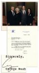 As President-Elect, George H.W. Bush Uses the Remaining Stock of His Vice Presidential Letterhead